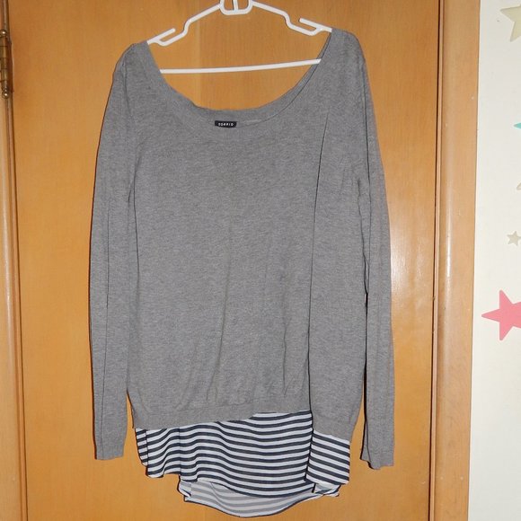 Torrid Open Back Multi Layer Blouse - Picture 1 of 6